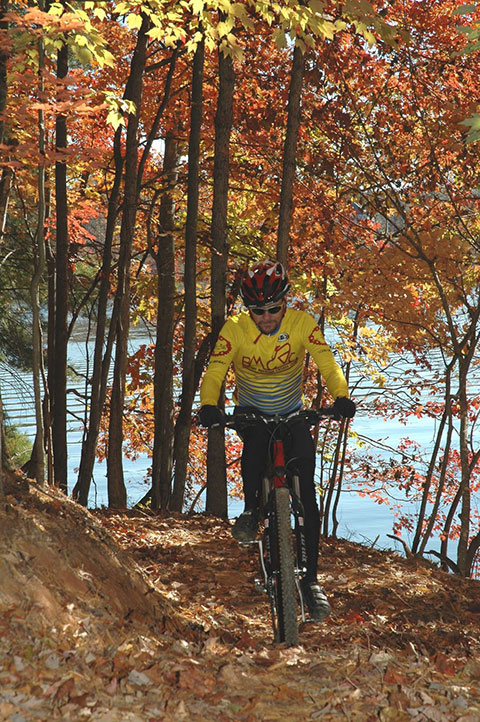 Pedaling Warrior Creek in the Fall